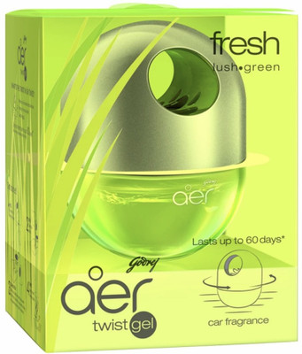 Godrej Aer Twist Fresh Lush Green Air Freshener for Car Car Freshener Diffuser Aer Twist(45 g)
