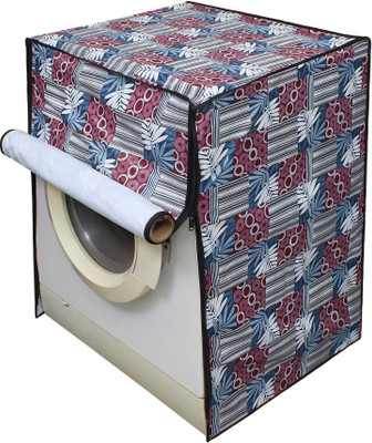 LITHARA Front Loading Washing Machine  Cover(Width: 60.96 cm, Grey, Maroon)