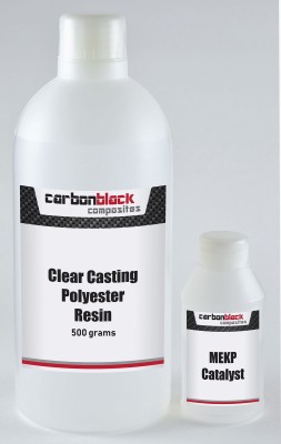 carbonblack composites Clear casting polyester resin 500grams