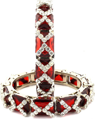 Be You Brass Cubic Zirconia Rhodium Bangle