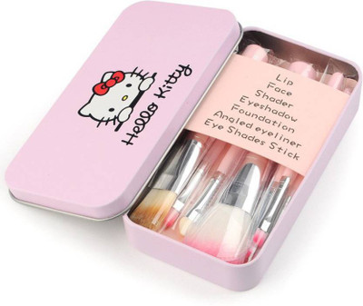 Hello Kitty mini Pink brush set(Pack of 7)