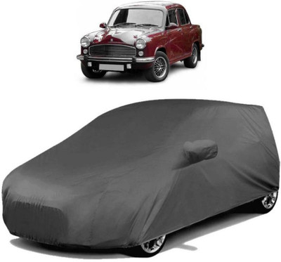 Gargi Traders Car Cover For HM Ambassador (With Mirror Pockets)(Black)