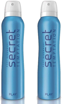

Secret Temptation Play Deodorant Spray Pack of 2 Combo (150ML each) Deodorant Spray - For Women(300 ml, Pack of 2)