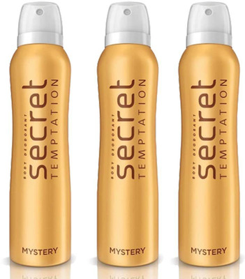 

Secret Temptation Mystery Body Spray - For Women(450 ml, Pack of 3)