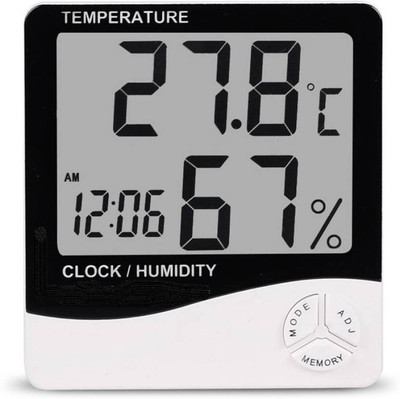 Adonai Digital White Clock
