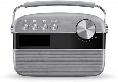 

CRETO OKCY Portable Bluetooth Player with 5000 Pre-loaded Old Vintage FM Radio(Silver)