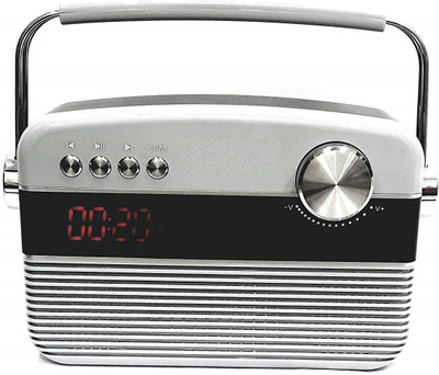 

CRETO A13 OKCY - 5000 Pre-Loaded Evergreen Hindi Songs with Bluetooth FM Radio(Silver)