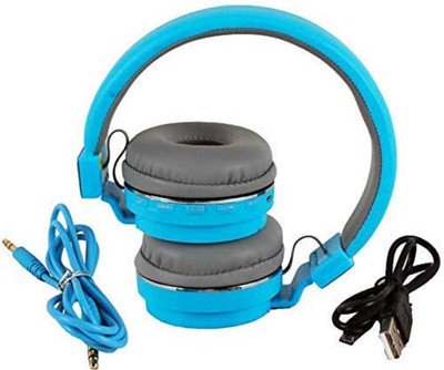 XITARA foldable headphone with high dynamic sound quality Bluetooth(Blue, On the Ear)