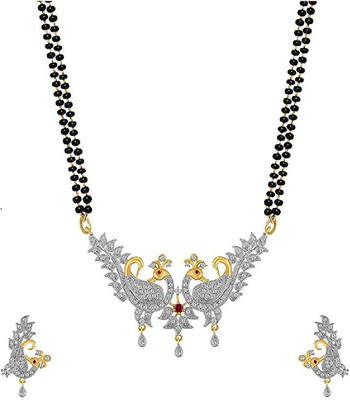 Bhagya Lakshmi Alloy Pink, White Jewellery Set(Pack of 1)