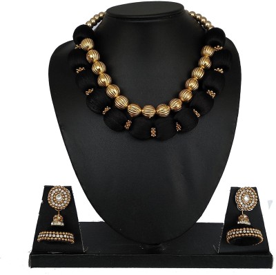 Akshara Dori Black, Gold Jewellery Set(Pack of 1)