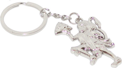 Aura God Hanuman Maruti Bajrangbali Lifting Mountain Double Sided Key Ring Key Chain