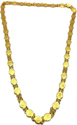 Digital Dress Room Digital Dress Women's Jewellery Gold Plated Lakshmi Coin Mangalsutra 30-inch Length Golden laxmi Coin Pendant Necklace Traditional Single Line Layer Long Mangalsutra for Women Gold-plated Plated Alloy Necklace