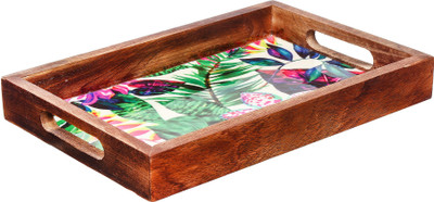 Metier Handicraft Wood & Epoxy Serving Tray - Set of 1 Pc Tray(Tray)