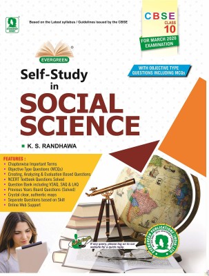 Evergreen Self Study In Social Science For Class 10 By Ks Randhawa (2019-2020)(Paperback, Ks Randhawa)