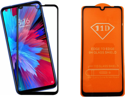 LORTZEA Edge To Edge Tempered Glass for REDMI NOTE 7S (11D)(Pack of 1)