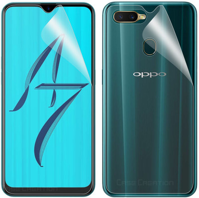 CASE CREATION Front and Back Screen Guard for Oppo A5s(Pack of 2)