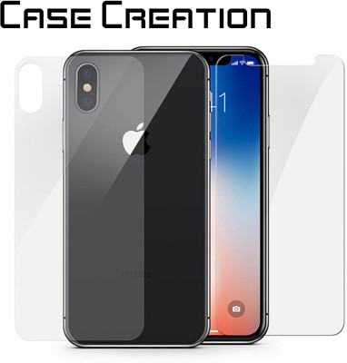 Case Creation Tempered Glass Guard for Apple iPhone X(Pack of 2)