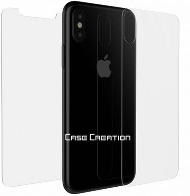 CASE CREATION Front and Back Tempered Glass for Apple iPhone X 2017(Pack of 2)