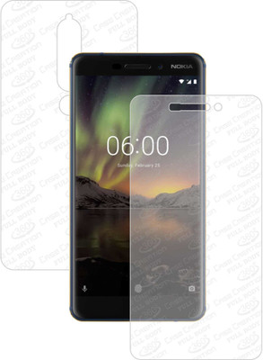 CASE CREATION Front and Back Screen Guard for Nokia 6(Pack of 2)
