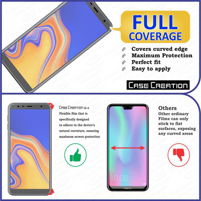 CASE CREATION Screen Guard for New Galaxy J4 Plus (Samsung)(Pack of 2)
