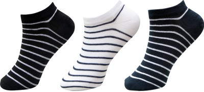 ODDEVEN Men & Women Striped Ankle Length(Pack of 3)