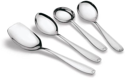 TIARA GOLDLINE Stainless Steel Serving Cooking Combo 4pc Stainless Steel Serving Spoon Set(Pack of 4)
