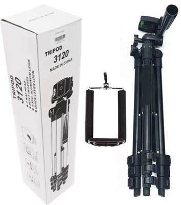 Blue Birds Portable Adjustable Lightweight Camera Stand 3120 Tripod(Black, Supports Up to 1500 g)