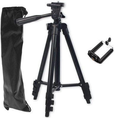 CASADOMANI Good Quality 3120 Portable tripod||360 degree tripod|| Foldable triopod|| Camera stand|| Mobile Tripod|| Aluminum Portable tripod|| Camera mount|| Extendable tripod||Three-Dimensional Head & Quick Release Plate Tripod(Black, Supports Up to 1500 g)