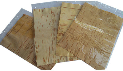 PoojanSamagri BHOJ PATRA / BETULA UTILIS / BHURJJAMARAM / PURCHCHAM / BHUJAPATRAM / BHUJAATRI / BHUYAPATRA / BHURJ - 5 PIECES Wooden Yantra(Pack of 5)