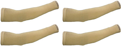 FRANKLY YOURS Cotton Arm Sleeve For Men & Women(Free, Beige)