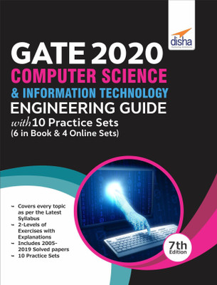 GATE 2020 Computer Science & Information Technology Guide with 10 Practice Sets (6 in Book + 4 Online) 7th edition(English, Paperback, Disha Experts)
