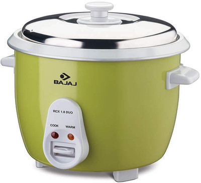 

Bajaj RCX DUO 1.8 Electric Rice Cooker(1.8 L, Green)