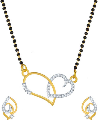 LUXOR Alloy Gold-plated Gold, White, Black Jewellery Set(Pack of 1)