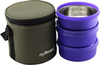 myBento SS Great Lunch 1440ml (480ml, 480ml, 480ml) 3 Containers Lunch Box(1440 ml)