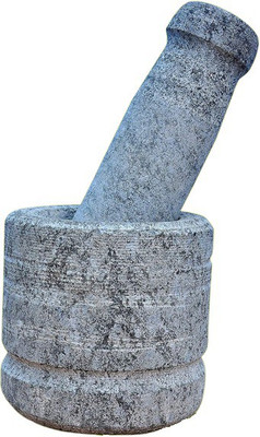 Nakshathra Mortar and Pestle Set In Stoneware Masher(Pack of 1)