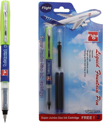 FIGO flight Fountain 5 Pen + 10 Blue Ink Cartridge + 5 Ink Converter Fountain Pen(Pack of 5) Flipkart