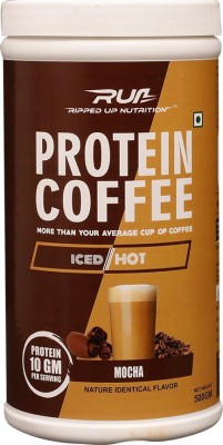 Ripped Up Nutrition Protein Coffee Mocha 500g Whey Protein(500 g, Mocha)