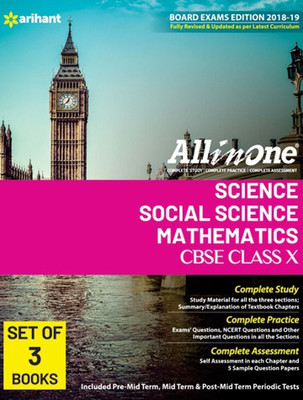 CBSE All In One Combo Of Science Mathematics Social Science Class 10th(Paperback, ARIHANT EXPERT)