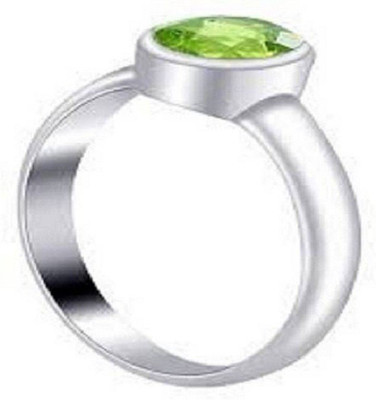 GALAXY ASTRO Stone Peridot Silver Plated Ring