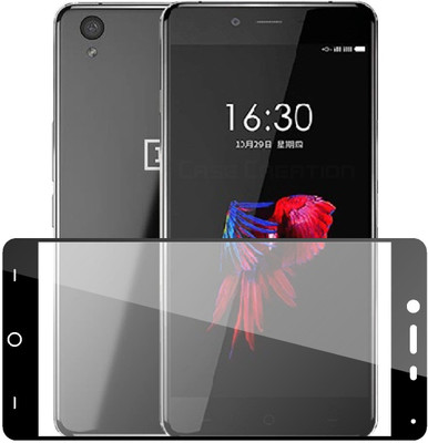 CASE CREATION Edge To Edge Tempered Glass for One Plus X (2017)(Pack of 1)