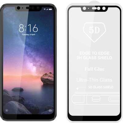 CASE CREATION Edge To Edge Tempered Glass for Mi Redmi Note 6 Pro(Pack of 1)