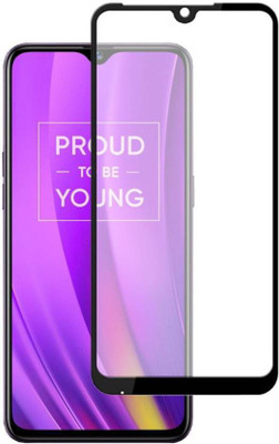 BRENZZ Edge To Edge Tempered Glass for Realme 3 Pro(Pack of 1)
