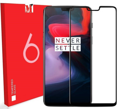 MODIK Edge To Edge Tempered Glass for One Plus 6 Full Glue(Pack of 1)