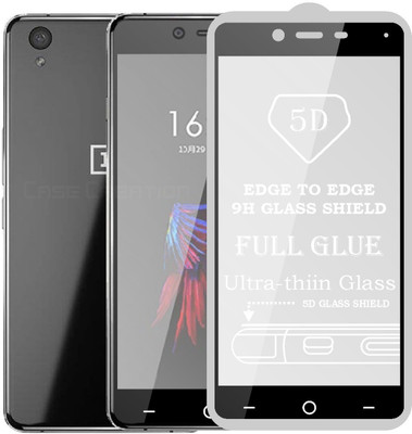 CASE CREATION Edge To Edge Tempered Glass for OnePlus X 2017(Pack of 1)