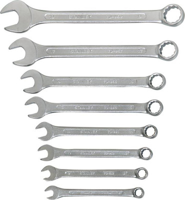 STANLEY 70-963 Double Sided Combination Wrench(Pack of 8)