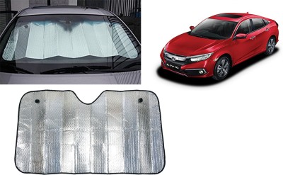 AUTO PEARL Dashboard, Rear Window Sun Shade For Honda Civic(Silver)