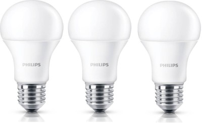 PHILIPS 12 W Standard E27 LED Bulb (White, Pack of 3)