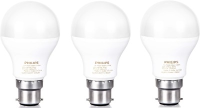 PHILIPS 7 W Standard B22 LED Bulb(White, Pack of 3)