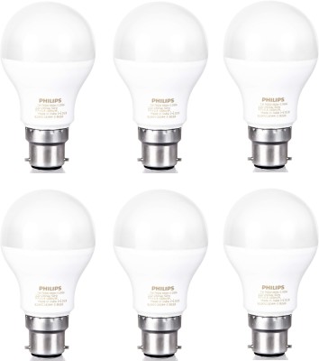 PHILIPS 7 W Standard B22 LED Bulb(White, Pack of 6)