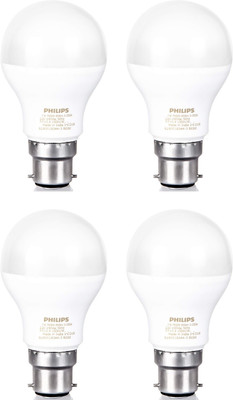 PHILIPS 7 W Basic Standard B22 LED Bulb(White, Pack of 4)